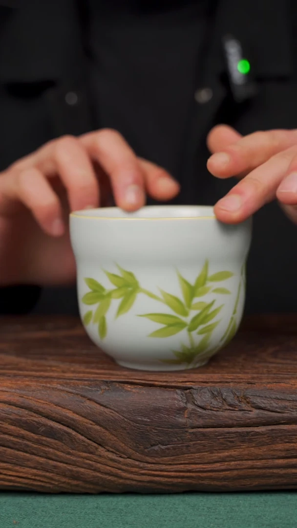 【闪购商品】瓷片51寻一缕瓷香杯釉下手工手绘瓷器