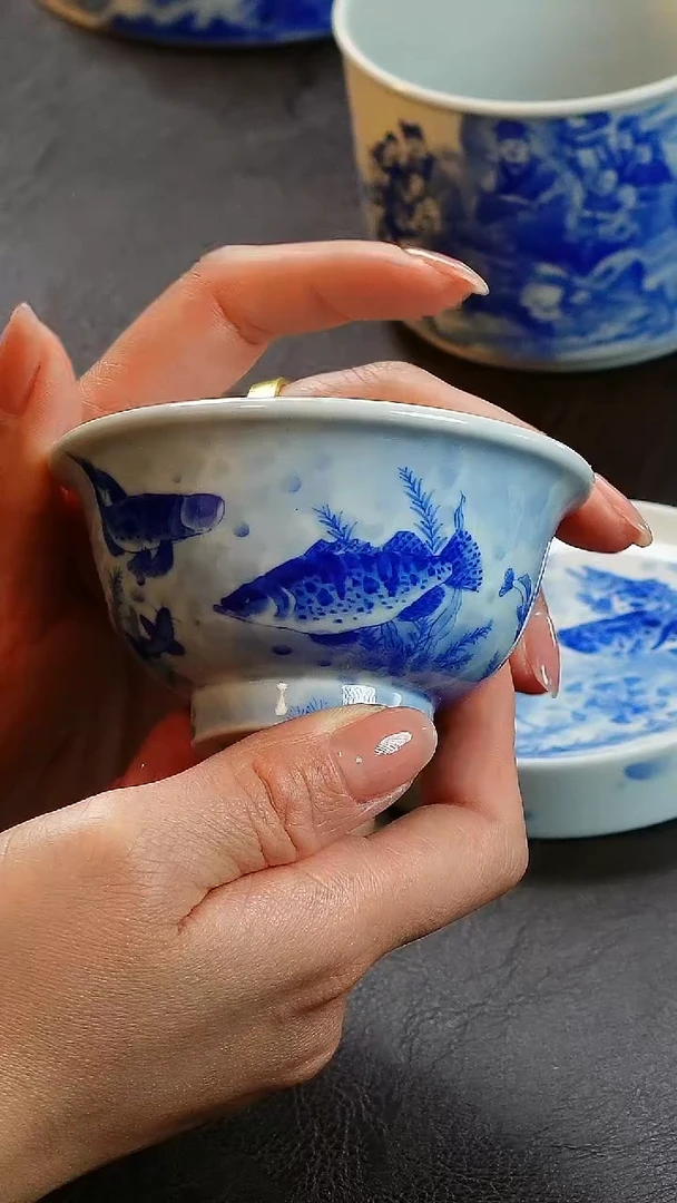 【闪购商品】青山赋鱼主人杯陶瓷