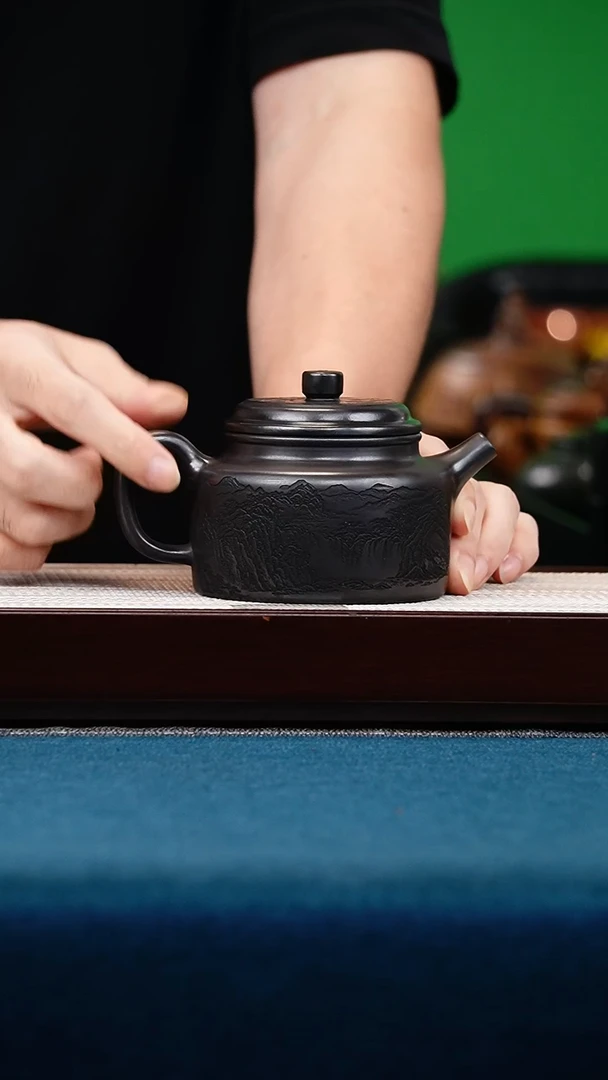 茶壶紫砂石黄德中