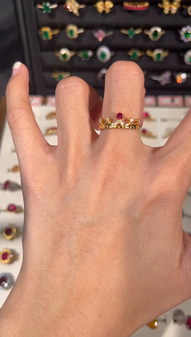 【闪购商品】红宝石戒指银S925镶嵌15631