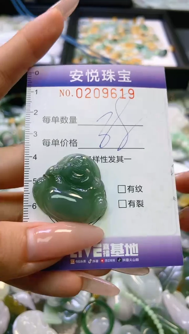 翡翠未镶嵌颈饰闪购0209619