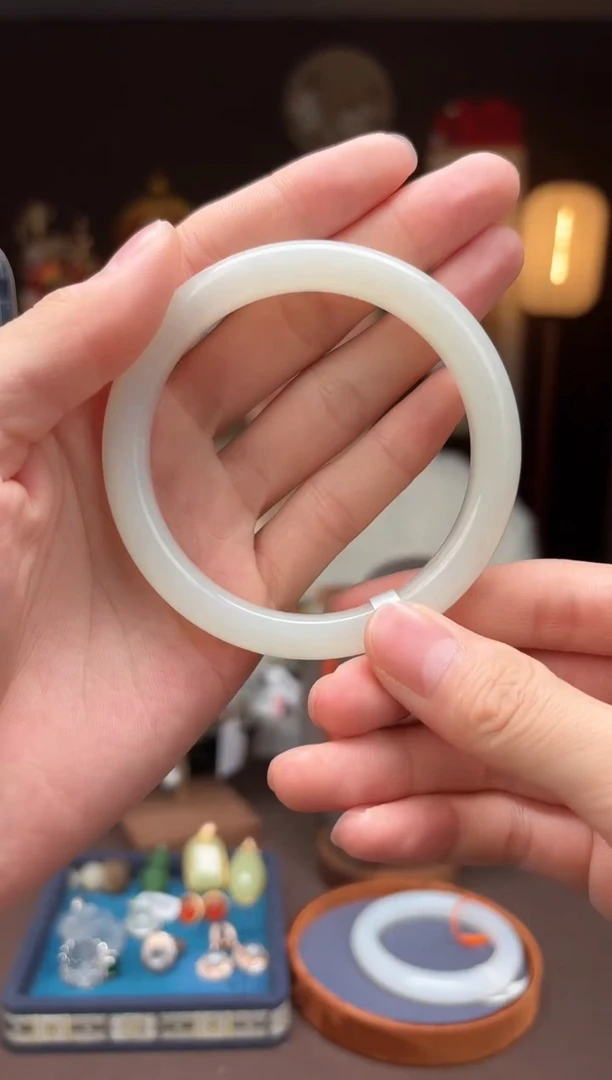 【闪购商品】和田玉AB6【手镯61mm】未镶嵌-