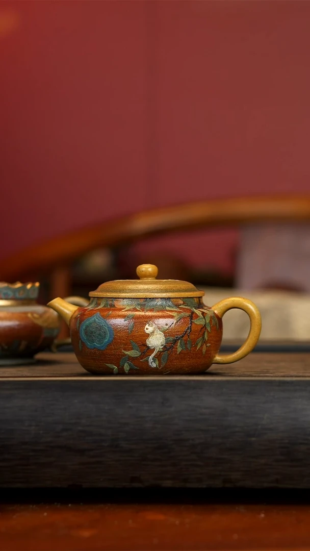 【闪购商品】紫砂茶壶故宫的猫/夏 柴烧