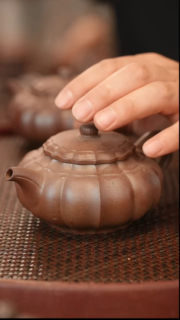 茶壶紫砂原矿手工制作