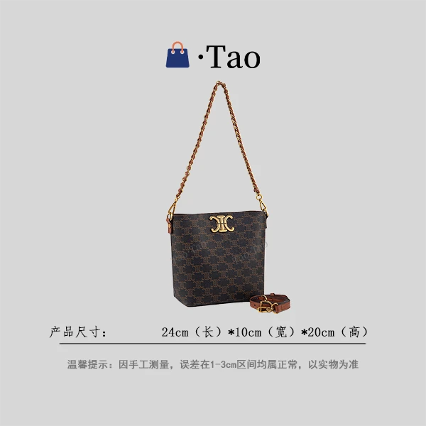 【TT Studio】QYX-81643-1-棕色 RAIN.CUN简约轻奢女包