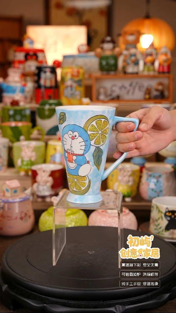 瓷初屿手工手绘陶瓷餐具健康釉下彩