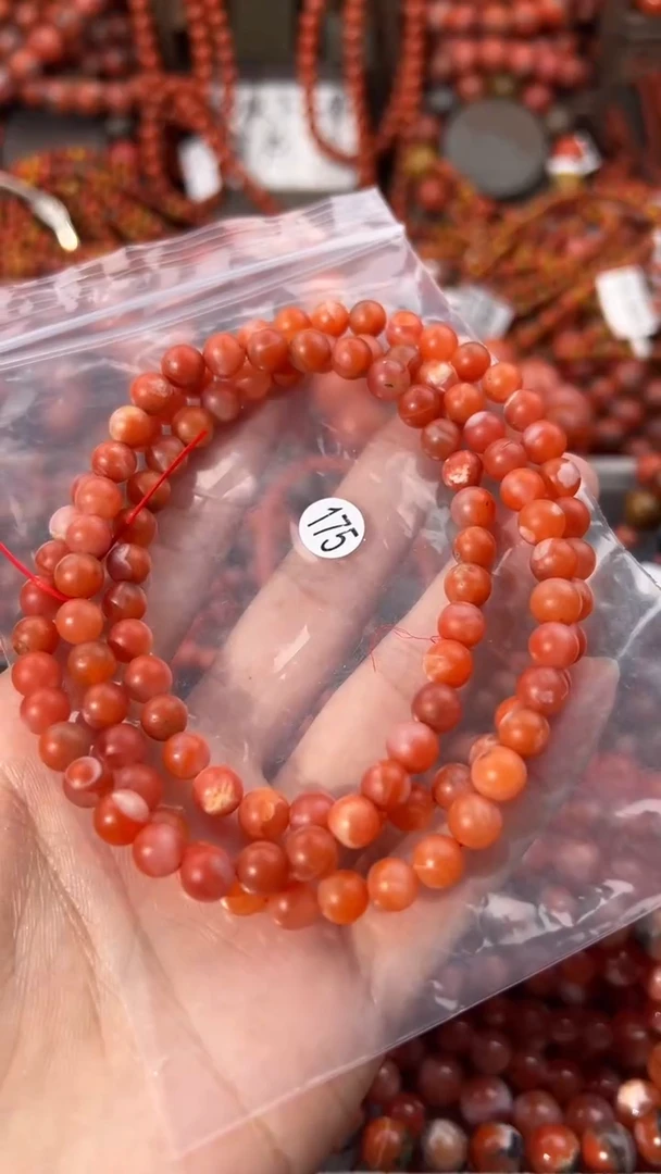 南红玛瑙未镶嵌手串6