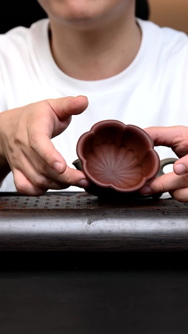 茶杯紫砂YZGT15787 静梅杯 紫泥120c