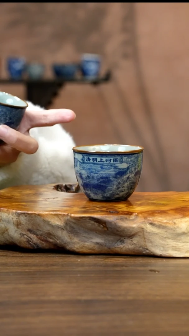 景德镇陶瓷清明客杯（拍一发二 ）