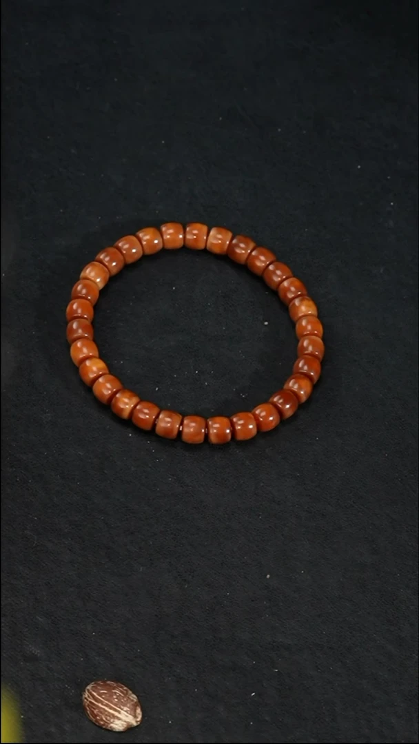手串龙脊菩提高透玉化精工单圈8*7mm