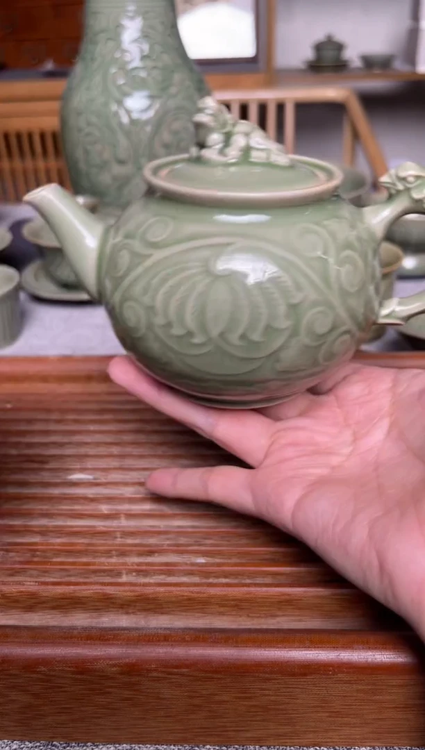 其他耀州窑三王茶壶 微瑕