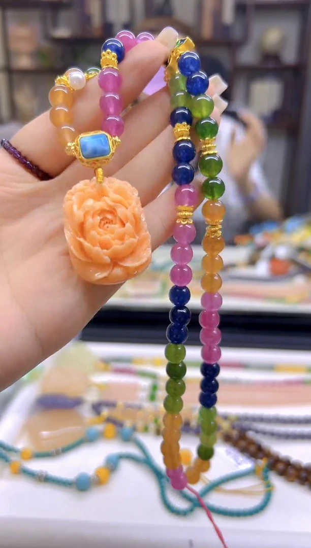 未镶嵌毛衣链碧玺DIY款M740