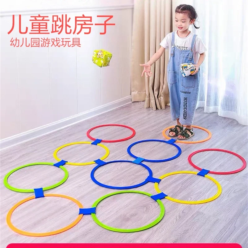 跳圈圈感统训练跳房子敏捷圈体能早教孩子室内室外跳格子运动设备