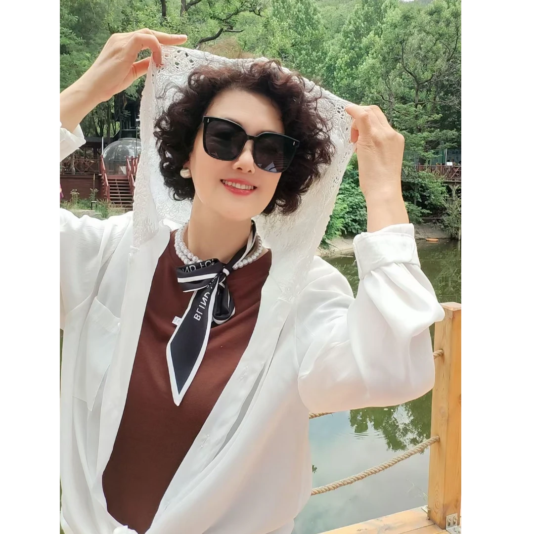 丝巾珠子款长条160CM气质网红时尚法式复古百搭波点撞色条纹