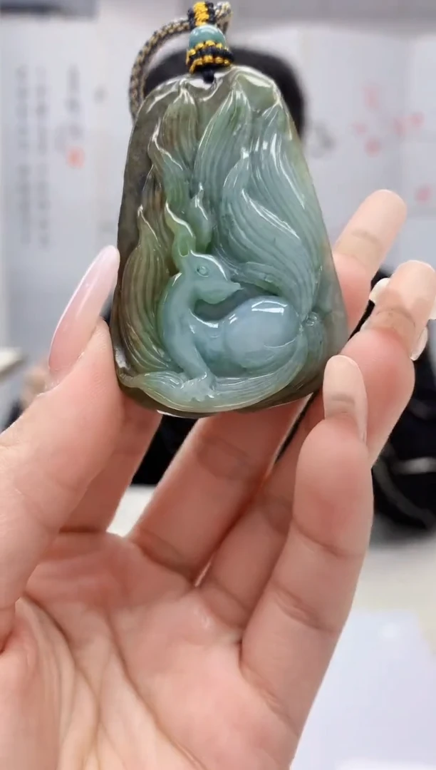 【闪购商品】定制翡翠未镶嵌4917lr-毛货挂件66