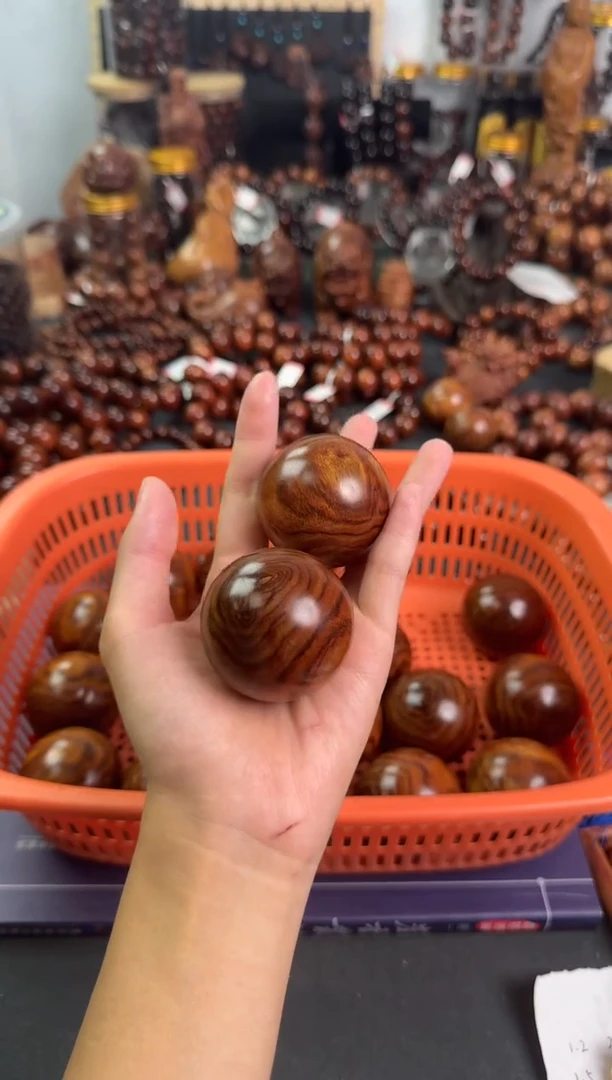 把件黄花梨/降香黄檀正宗4.5规格海黄手串