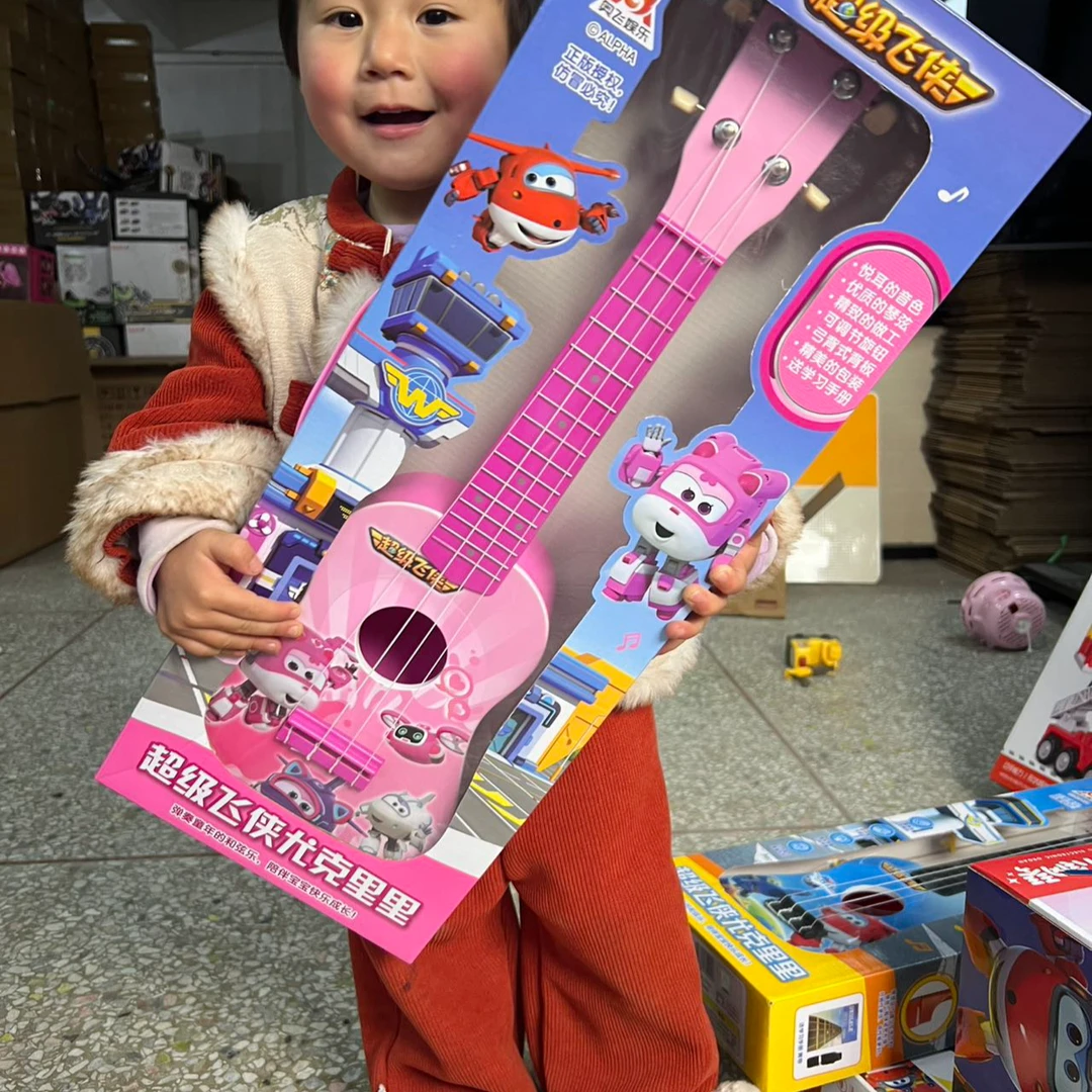 大号超级飞侠益智吉他乐器玩具  颜色不挑