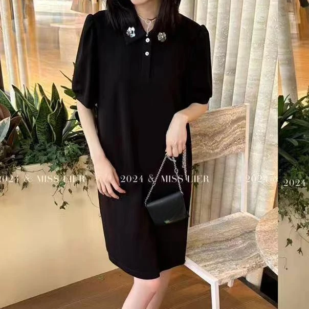 739四色翻领连衣裙