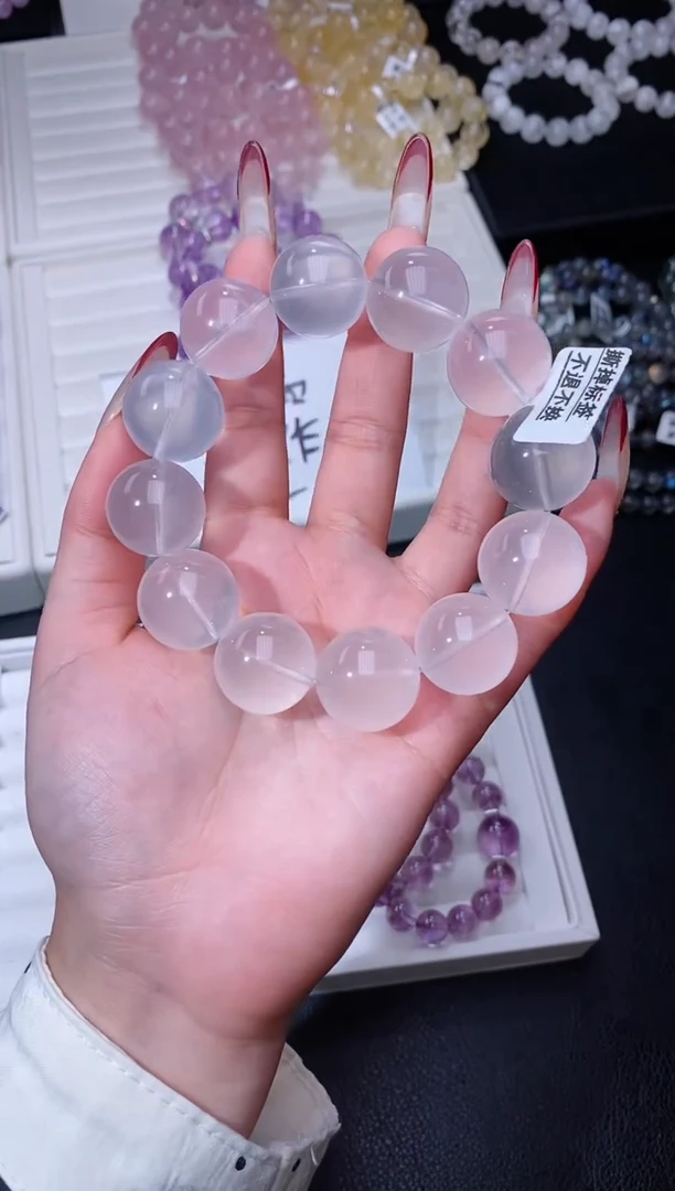 【闪购商品】水晶手链未镶嵌213.70奶白晶手串 多样性发其一