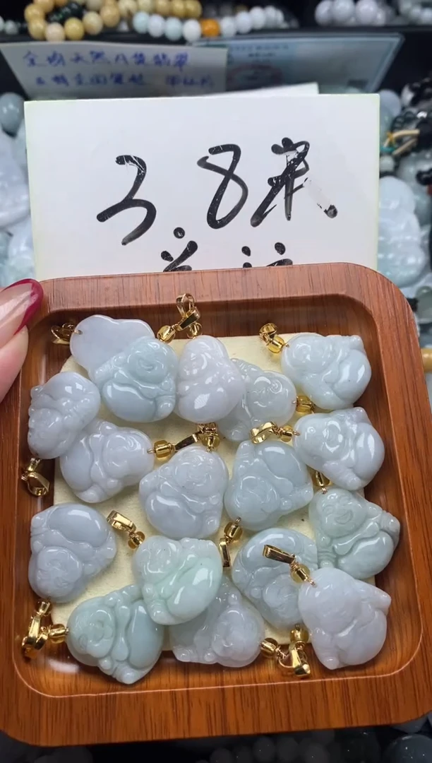 翡翠未镶嵌颈饰天然A货翡翠F