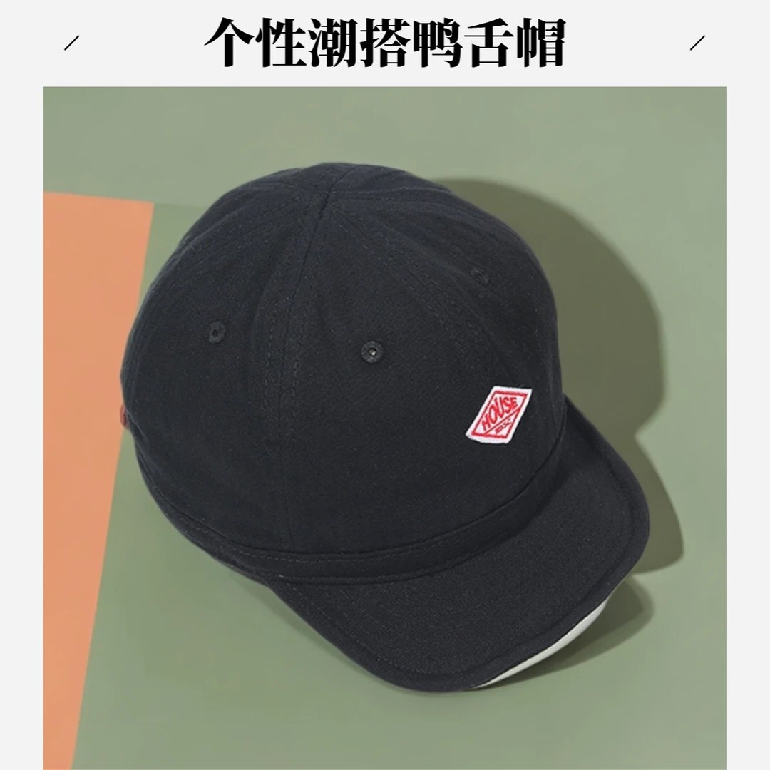 秋冬保暖鸭舌帽黑色冬季登山户外女款帽子时尚百搭太阳帽短檐帽子