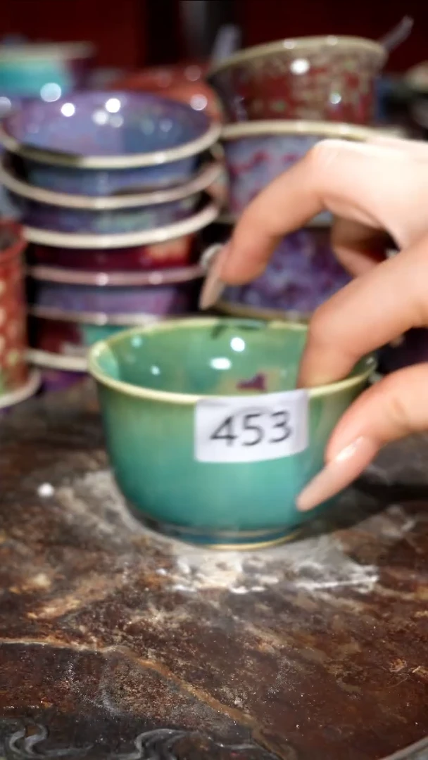 摆件精品窑变钧瓷茶器