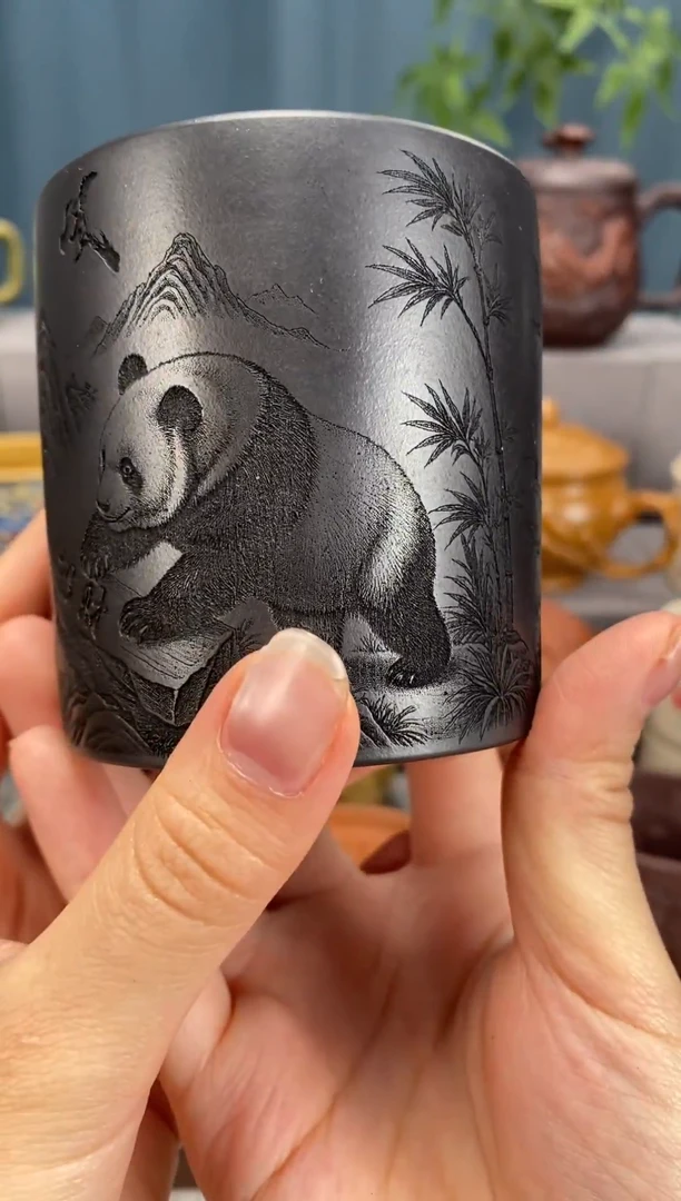 茶杯紫砂宜兴原矿紫砂