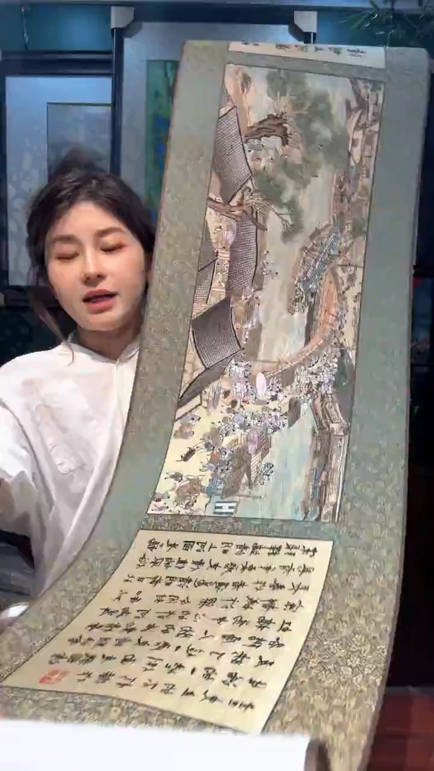 刺绣用****5清明上河图精品卷轴