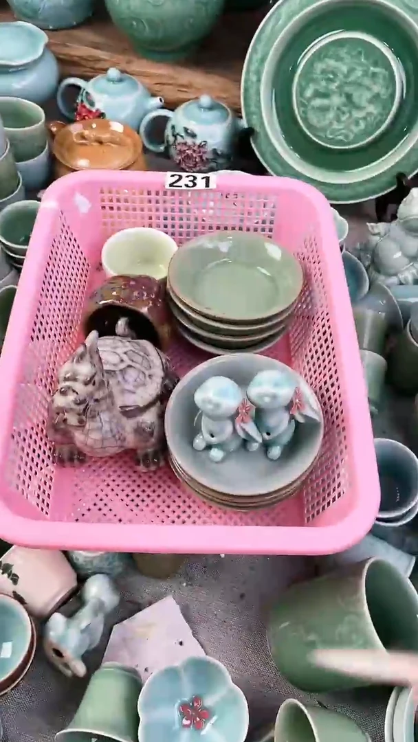 特价福利 微瑕 慧仙青瓷