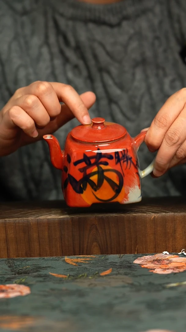 杯釉下彩手工手绘同款陶器