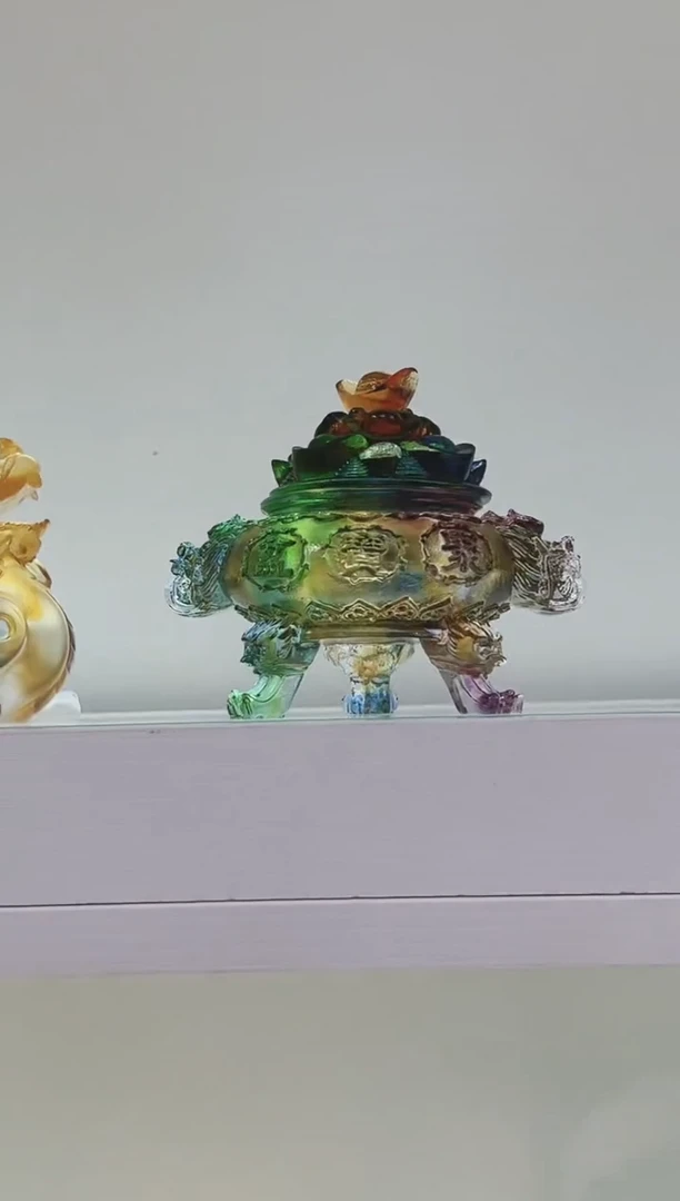 手工艺品琉璃古法琉璃聚宝盆