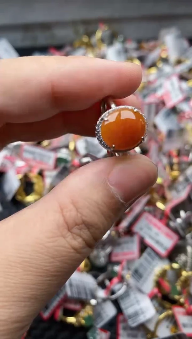 【闪购商品】翡翠戒指银S925镶嵌11111---9