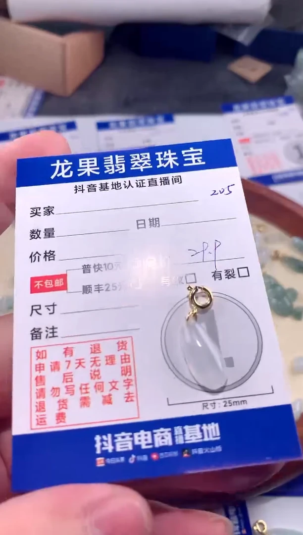 【闪购商品】翡翠颈饰未镶嵌水滴205