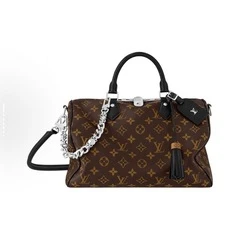 未使用 LouisVuitton/路易威登 老花银黑色抽穗speedy30手提包