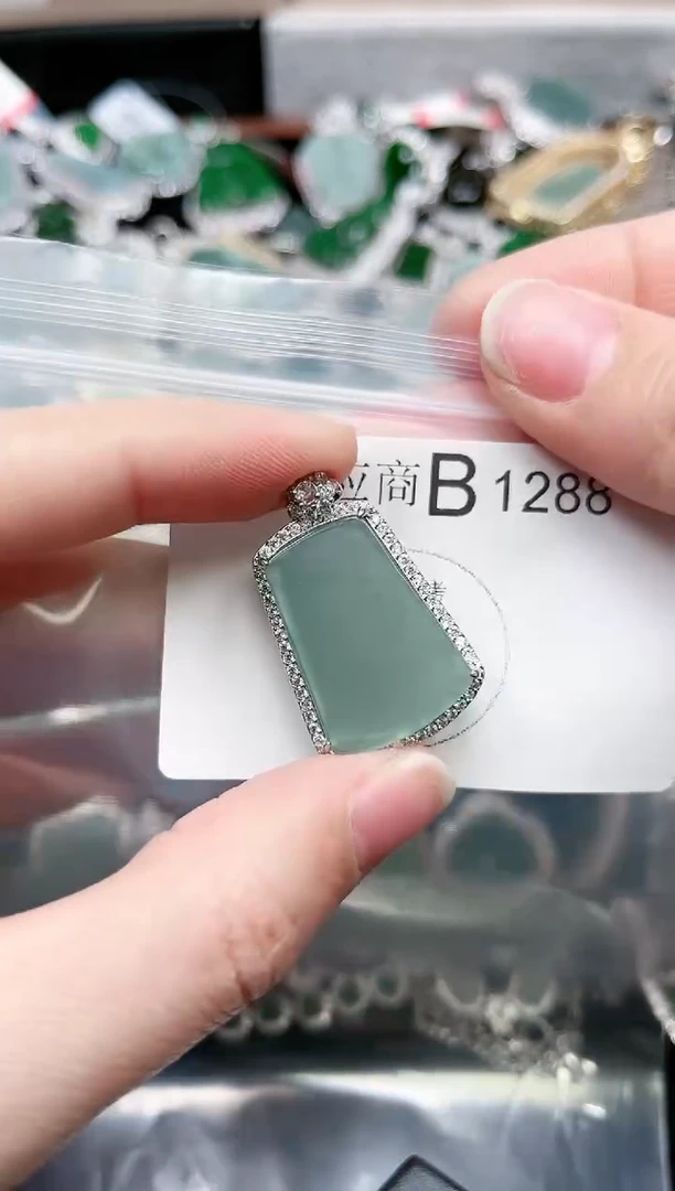 【闪购商品】翡翠颈饰未镶嵌1288赠皮绳