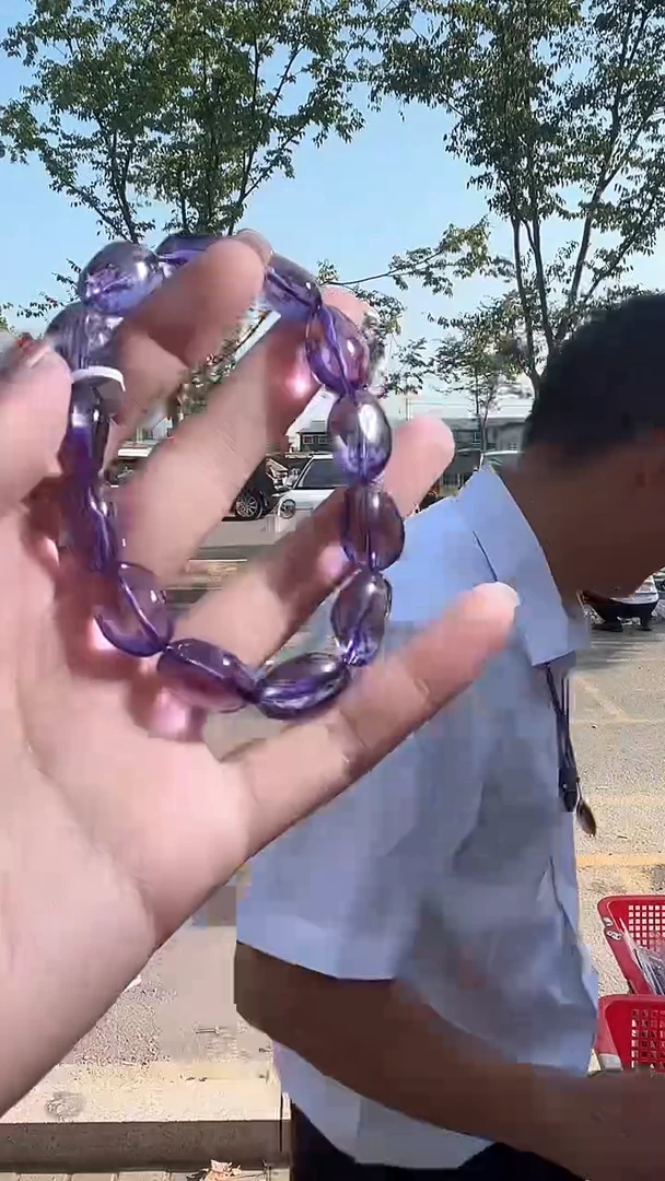 紫晶手链未镶嵌天然手串多样性发一mm