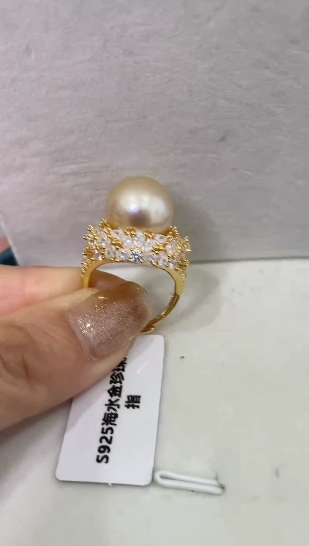 【闪购商品】海水珍珠LL银S925镶嵌珍珠戒指@@p1108