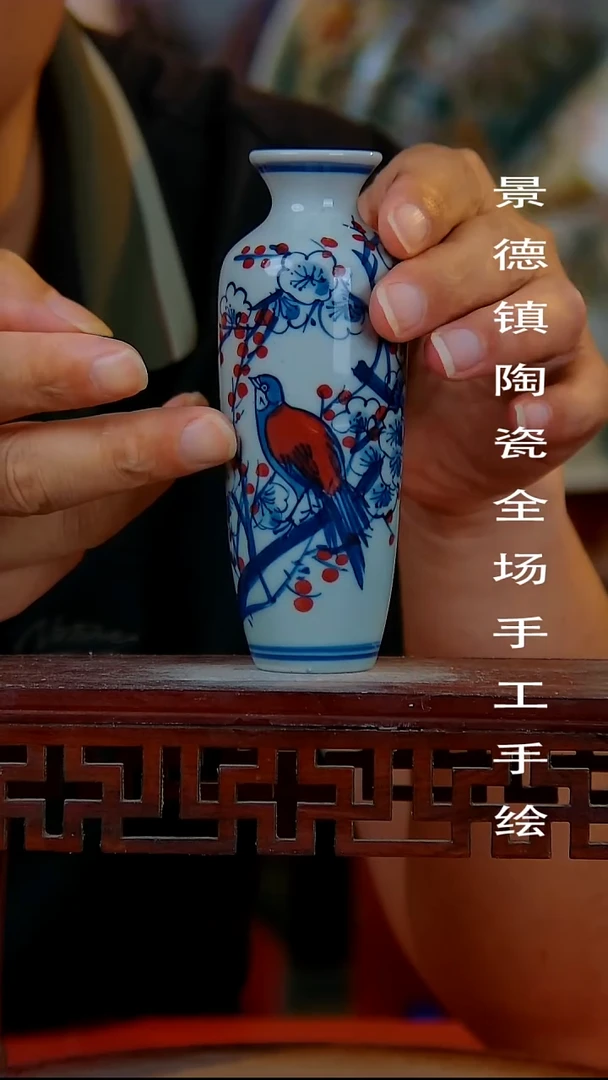 摆件手景德镇陶瓷 全场手工绘