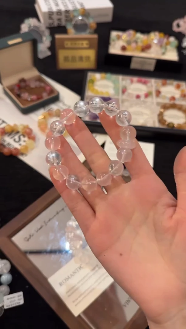 合金手链水晶奶白晶x3056