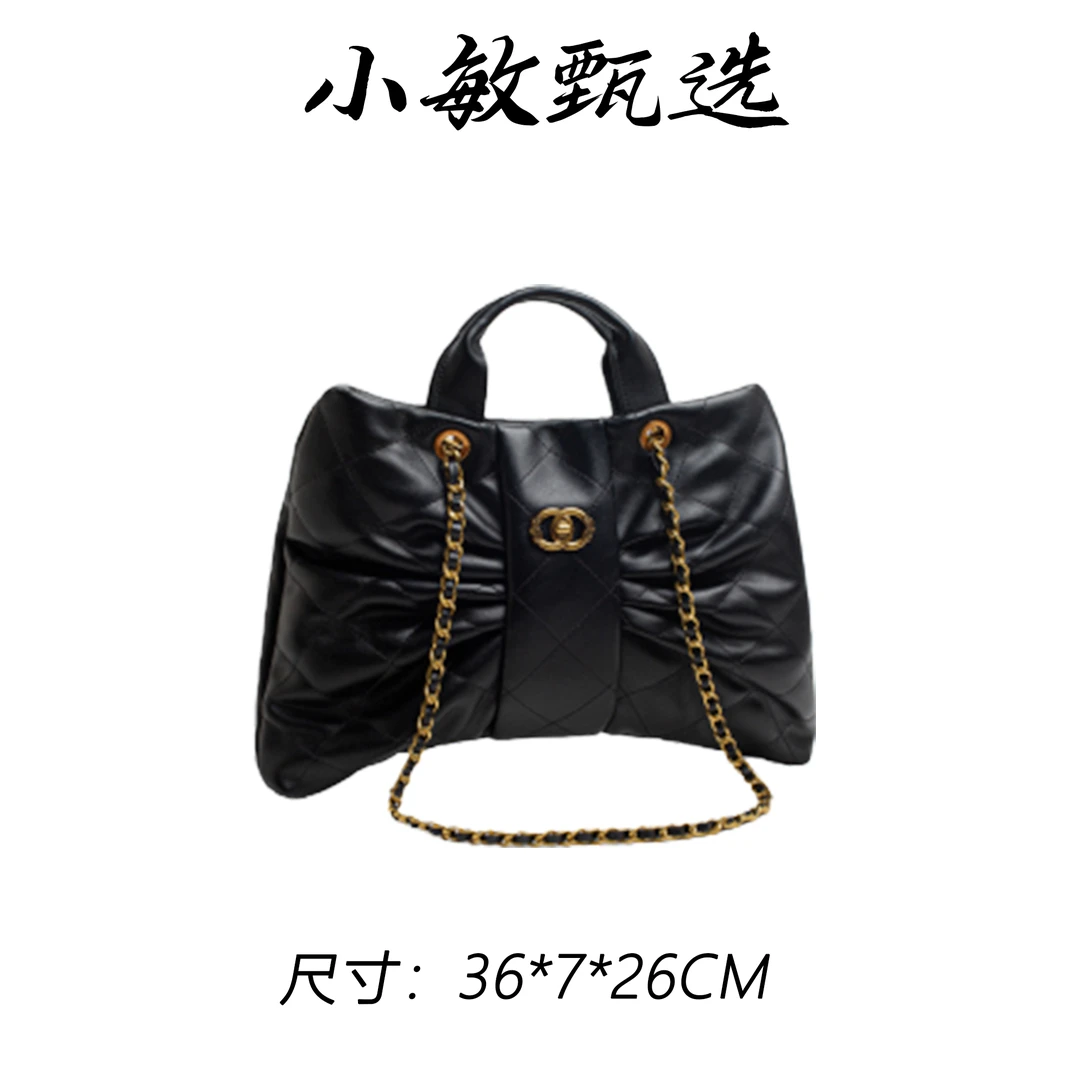 【小敏精选】渠道货QYX-81709-黑色春夏单时尚单肩女包