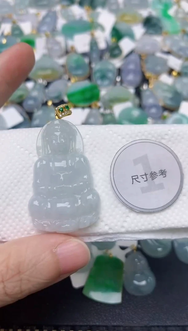 颈饰未镶嵌翡翠天然缅甸A货翡翠