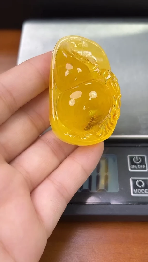 未镶嵌蜜蜡裸石琥珀蜜蜡吊坠