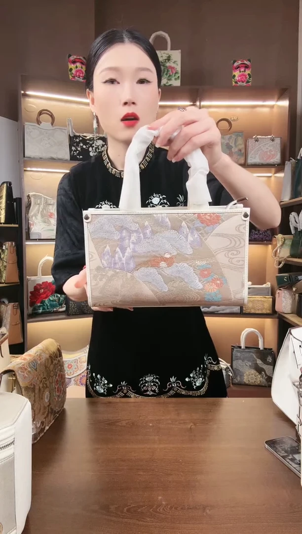 【闪购商品】织绣【22号】岁玺子兮 头层牛皮 横板托特
