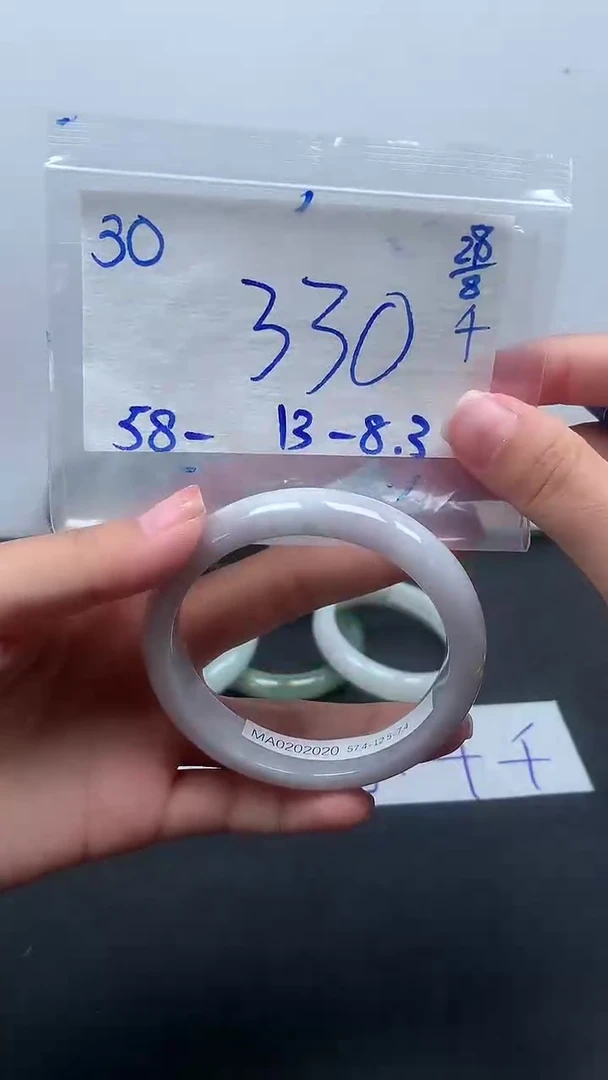 未镶嵌定制翡翠30毛货需精细抛光手镯拍一发一