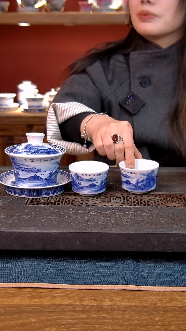 简装家用款3件套 老陶泥开片纹陶瓷茶具