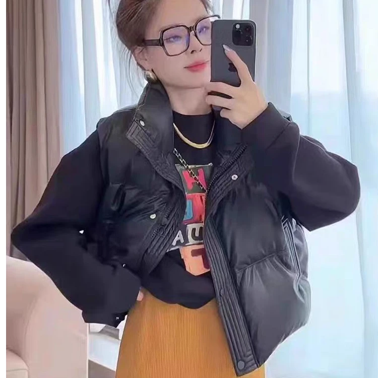 马甲清仓大码棉服马甲女外穿洋气秋冬2025新款无袖坎肩外套小个字