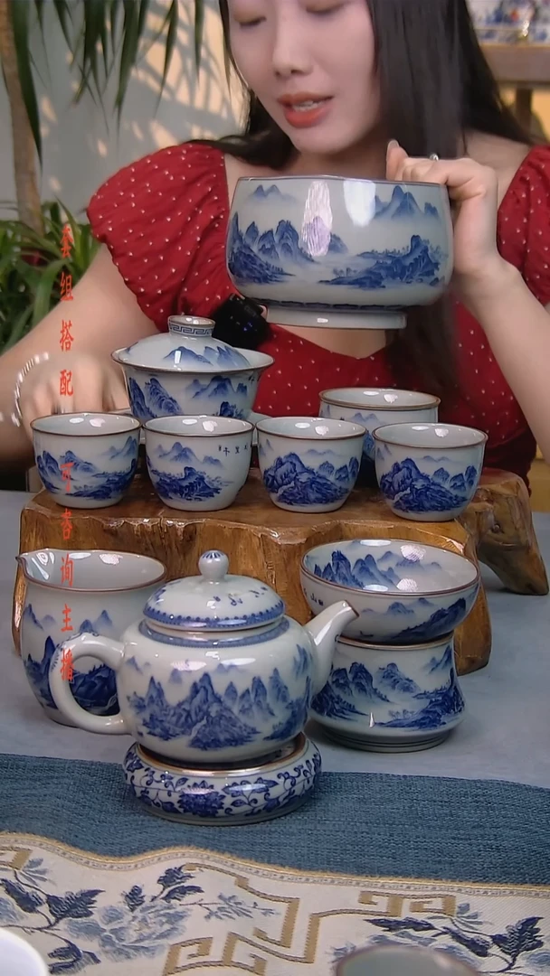 简装家用款11件套 老陶泥开片纹陶瓷茶具