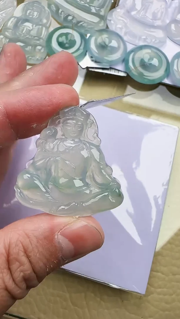 颈饰未镶嵌翡翠缅甸翡翠a货