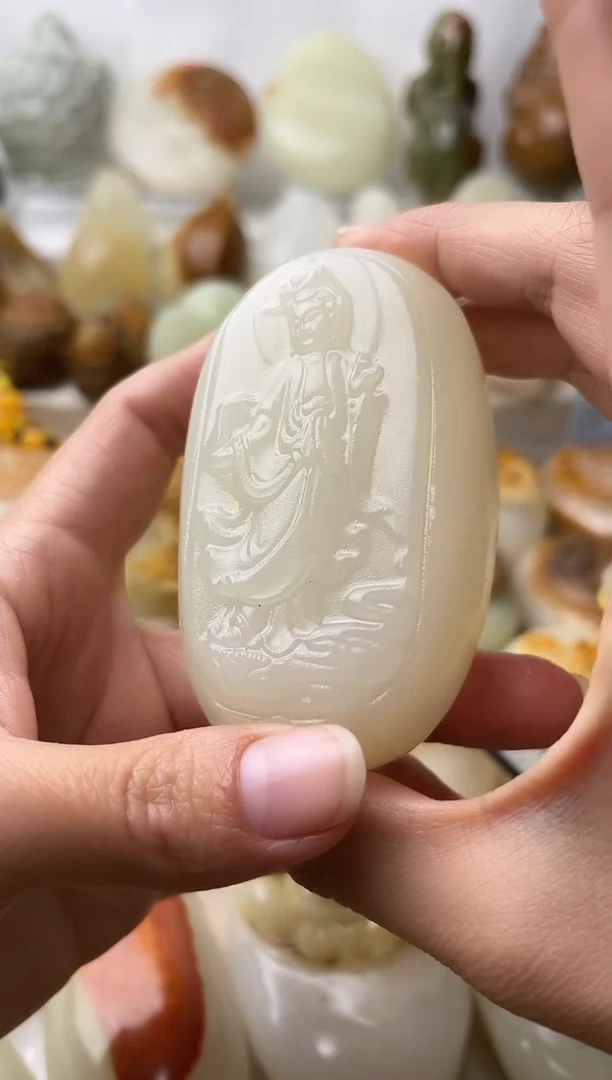 石材古青石棉纹正常不退换观音