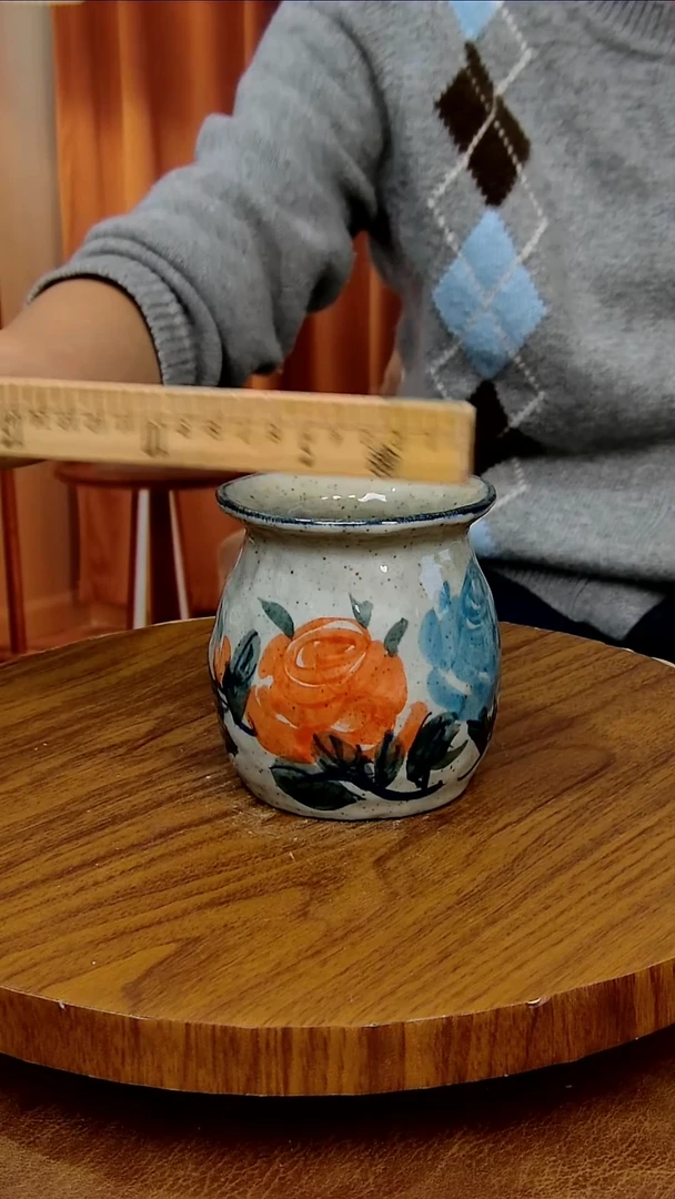 杯子陶景德镇手工手绘釉下彩陶瓷，微瑕
